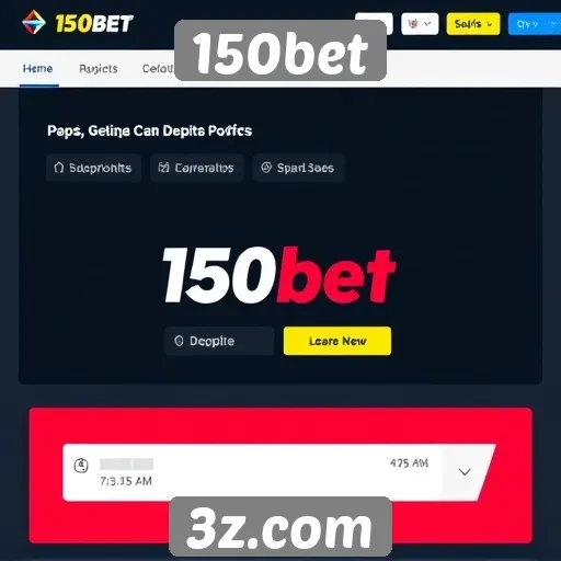 Depósitos e saques facilitados no site 150bet
